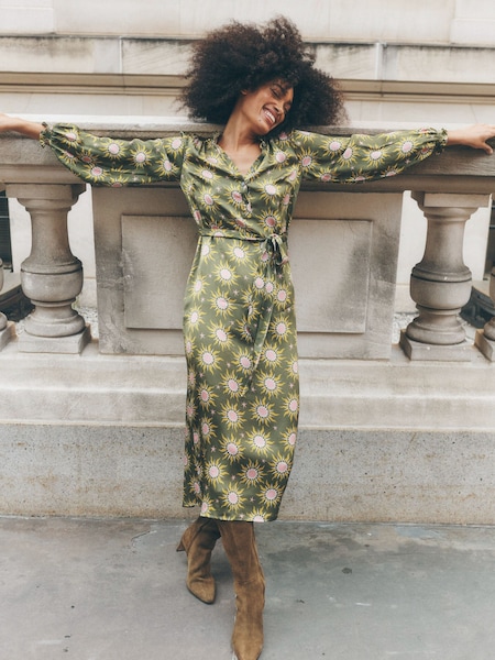Boden Jasmine Satin Midi Dress (AH4743) | €149