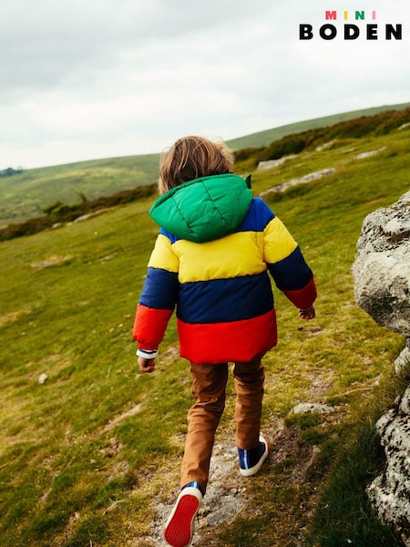 Boden Stripe 2-In-1 Puffer Coat (AH4803) | 275 LEI - 303 LEI