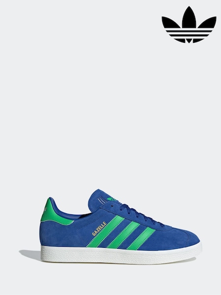 adidas Originals Blue/Green Gazelle Trainers (AH4833) | AED495