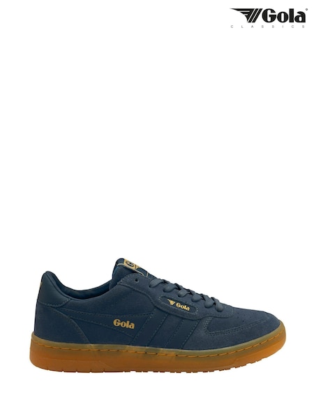 Gola Blue Mens Hawk Suede 86 Lace-Up Trainers (AH4873) | ₪427