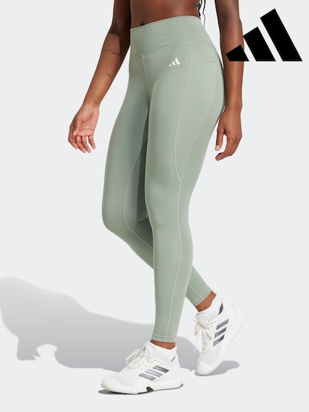adidas Green Optime Essential Full Length Leggings (AH5212) | €50