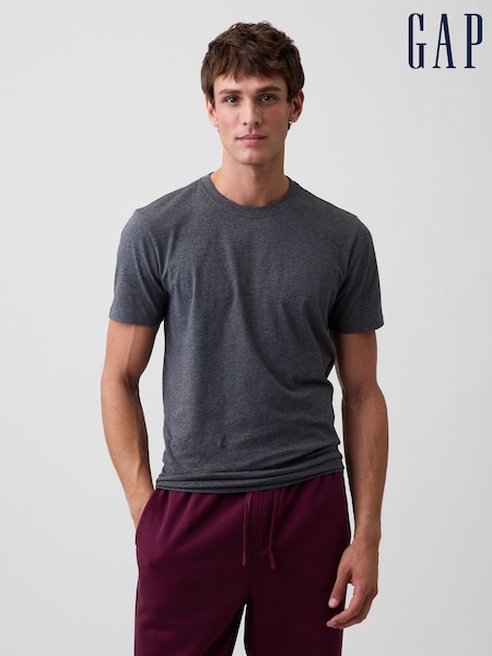 Grau - Regular Gap Everyday Soft Crew Neck T-shirt