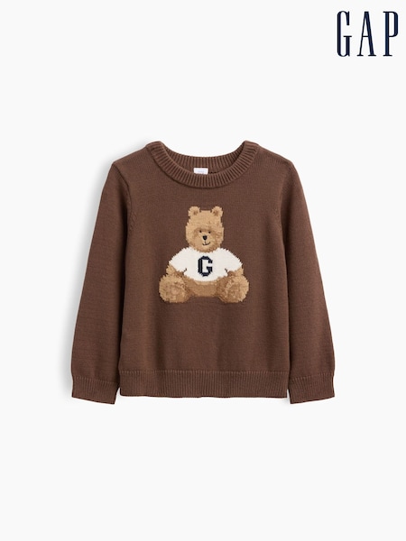 Ours Marron Brannan - Pull Gap à col rond (6mois-5ans)