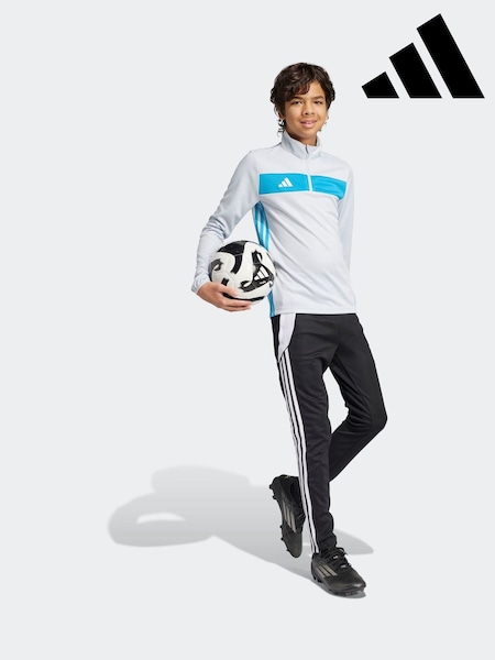 adidas Blue Tiro Essentials Quarter Zip Training Sweat Top (AH5382) | R$ 245