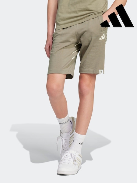 adidas Grey Jude Bellingham Culturewear 100% Cotton Shorts (AH5411) | R$ 225