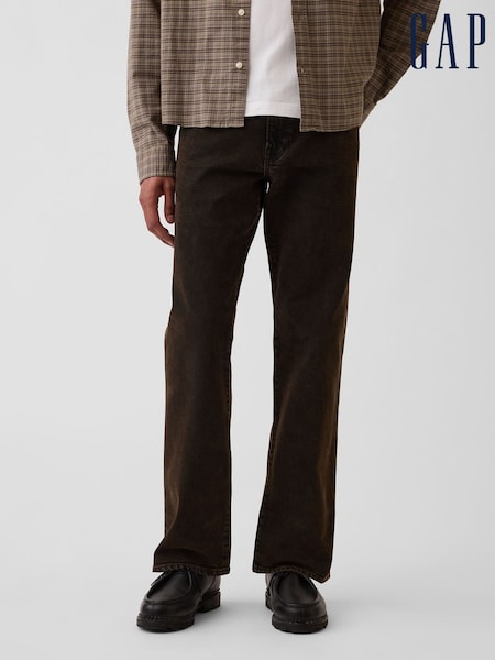 Marrón - Regular Gap Straight Jeans