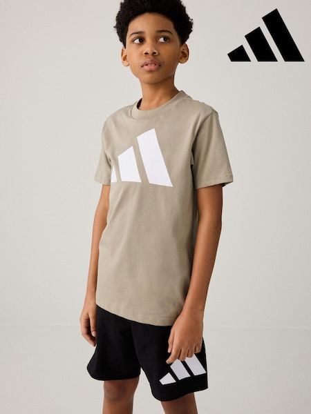 adidas Brown Essentials 100% Cotton T-Shirt (AH5455) | €18