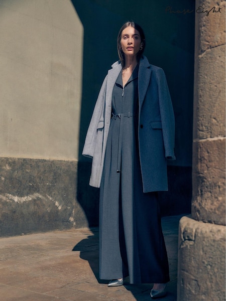 Phase Eight Grey Pamela Tailored Jumpsuit (AH5531) | €64
