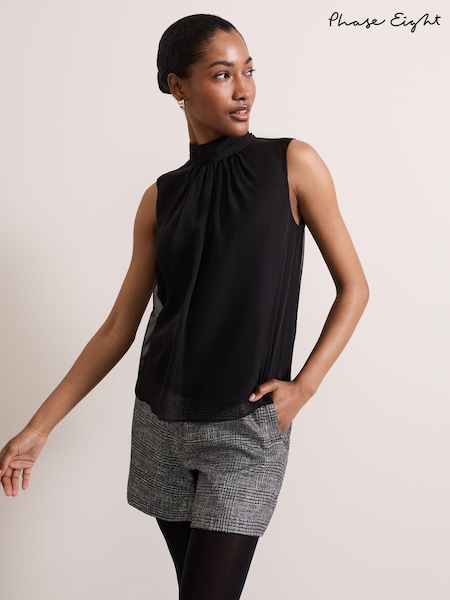Phase Eight Black Nella High Neck Top (AH5535) | 3,905 UAH
