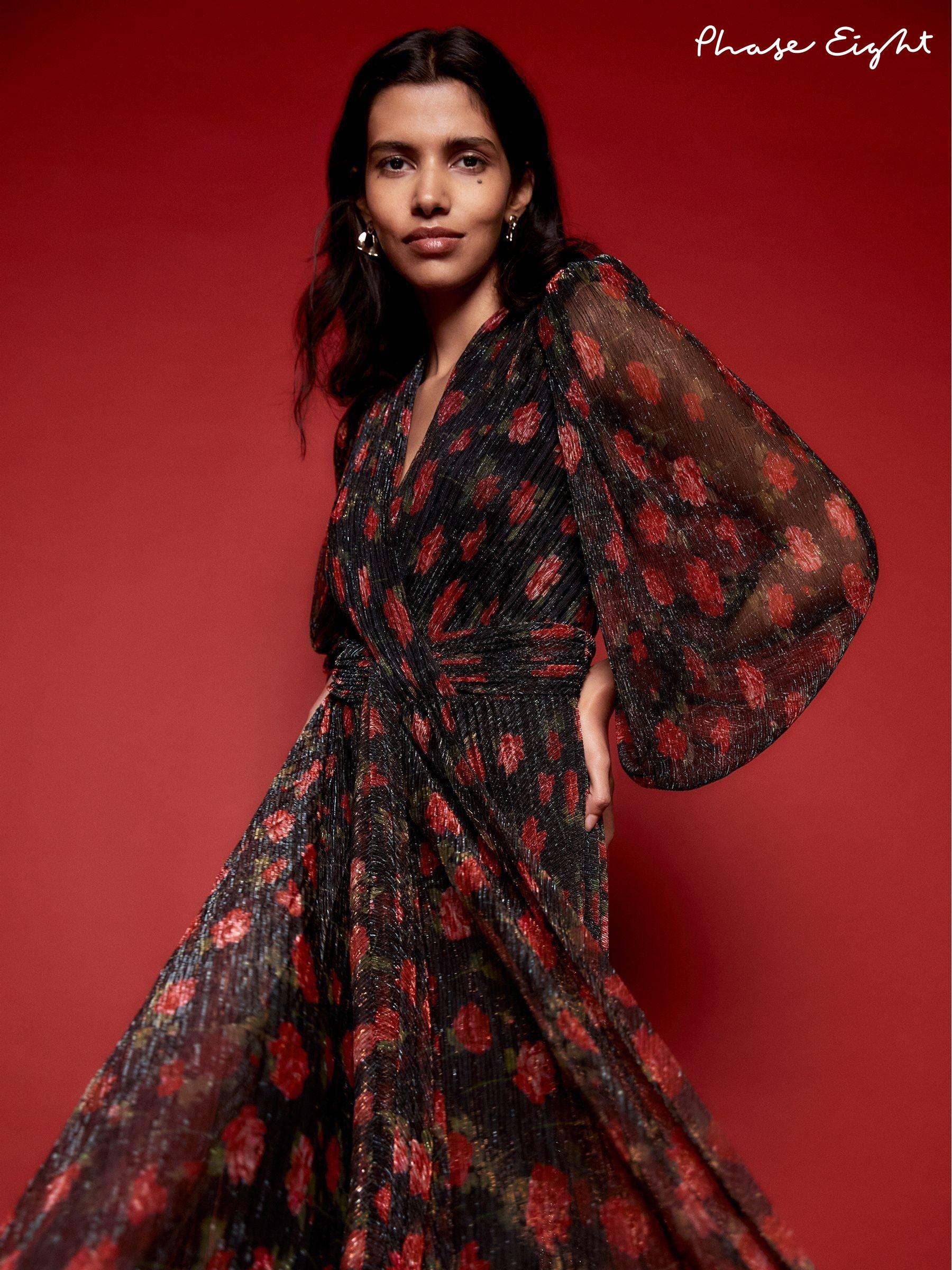 Phase Eight Black Floral Partywear Dresses Next Oman