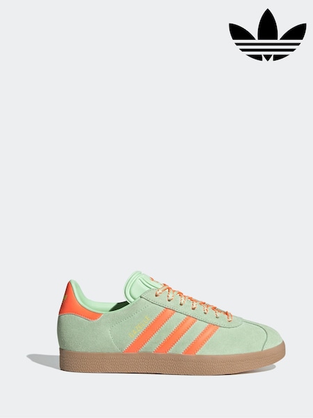 adidas Originals Green Ground Gazelle Trainers (AH5617) | LEI 633