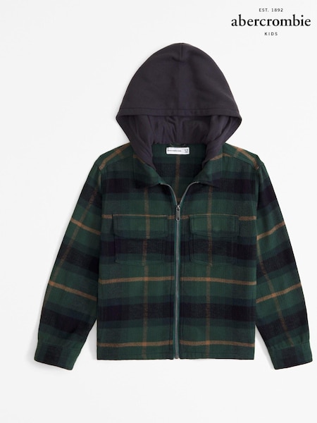 Abercrombie & Fitch Flannel Check Zip-Up Hooded Jacket (AH5656) | €26 - €27