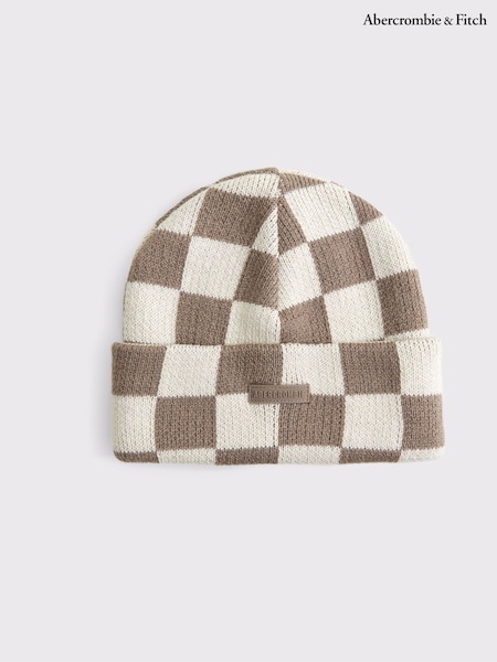 Abercrombie & Fitch Checkerboard Beanie Hat (AH5657) | €12.50