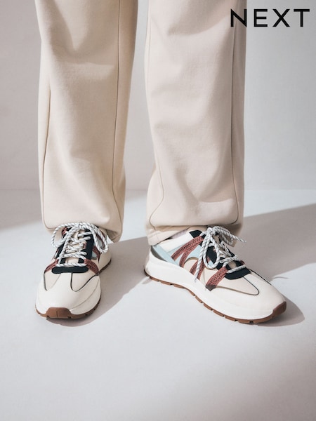 Neutro - Forever Comfort® Leather Band Panel Detail Chunky Trainers (AH5701) | 77 €