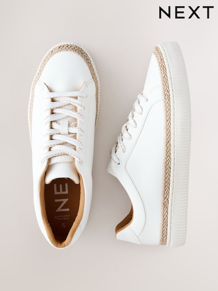 Blanco - Forever Comfort® Chunky Lace-Up Espadrilles Trainers (AH5705) | 56 €