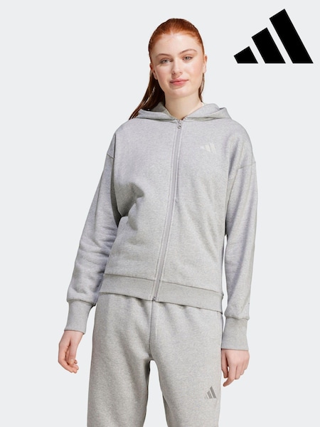 adidas Grey All SZN Full Zip Hoodie (AH5748) | R$ 545
