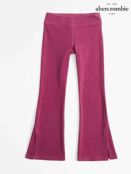 Abercrombie & Fitch Pink Ribbed Flared Leggings (AH5767) | AED113 - AED119