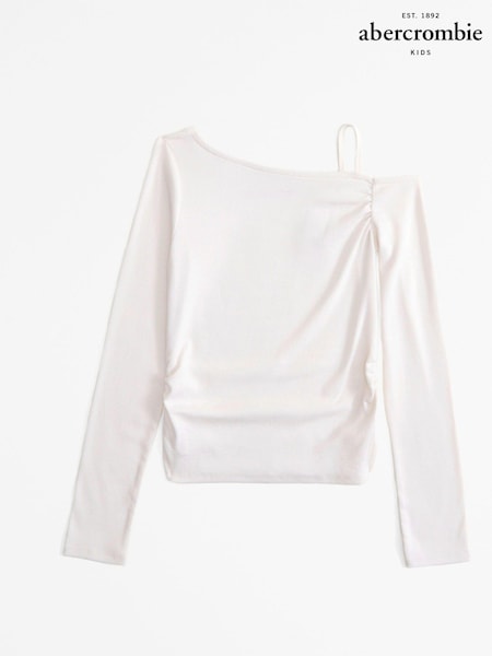 Abercrombie & Fitch Slash Neck Long Sleeve Top (AH5769) | AED58 - AED64