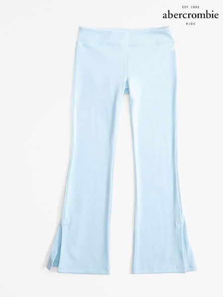 Abercrombie & Fitch Blue Ribbed Flared Leggings (AH5773) | AED113 - AED119