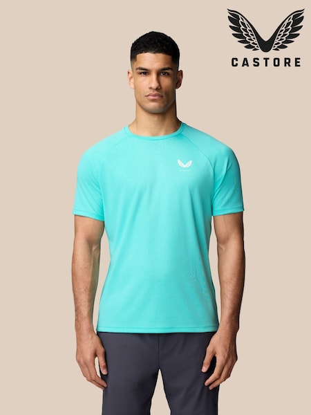 Castore Blue AOP Short Sleeve T-Shirt (AH5791) | 158 QAR