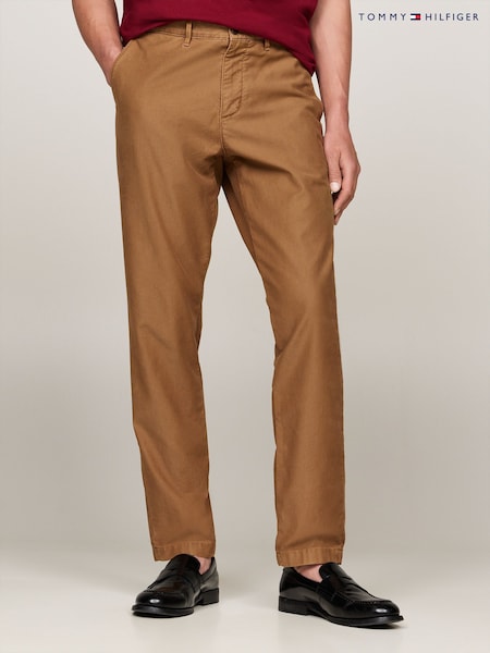 Tommy Hilfiger Brown Harlem Gabardine Chino Trousers (AH6040) | €159