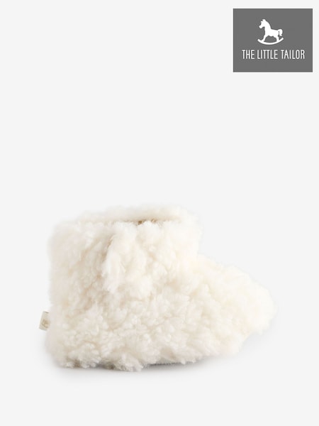 The Little Tailor Baby Plush Lined Chunky Sherpa Booties Fleece (AH6044) | AED93
