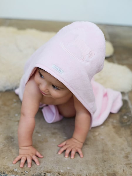 Vaaleanpunainen - The Little Tailor Baby Hooded Bath Towel (AH6049) | €35