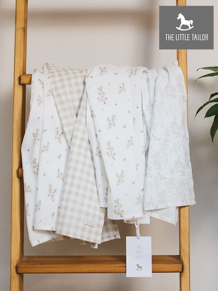 The Little Tailor 4-Pack Cotton Baby Muslins (AH6051) | AED186