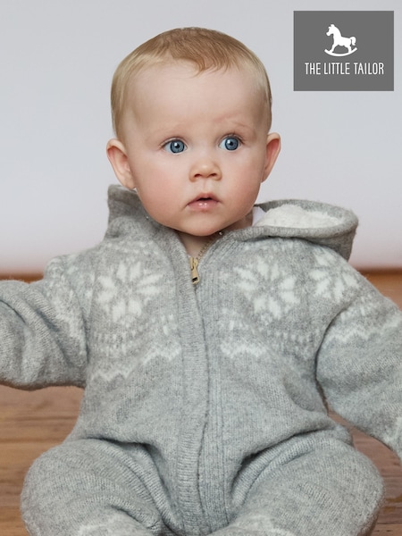 The Little Tailor Baby Soft Knitted Lined Christmas Pramsuit (AH6066) | €76