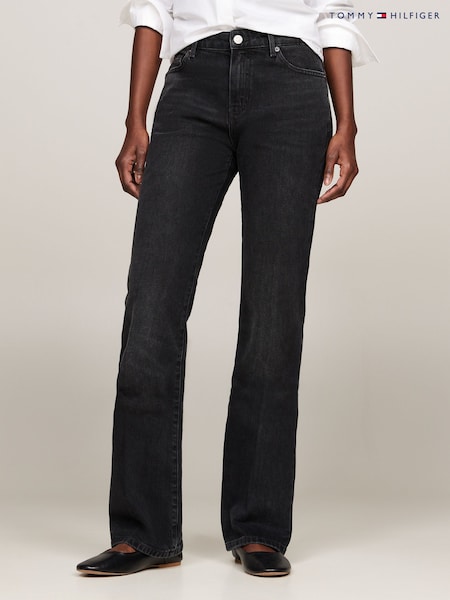 Tommy Hilfiger Blue Iri Mid Rise Bootcut Jeans (AH6077) | $206