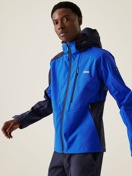 Regatta Blue Mens Hewitts X Hooded Softshell Jacket (AH6244) | €129