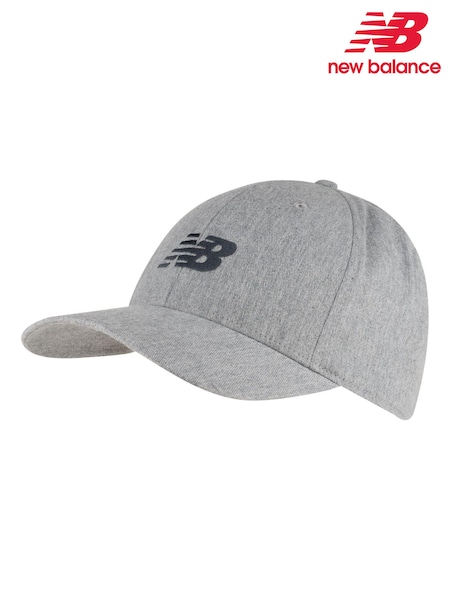 New Balance Grey 100% Cotton 6 Panel Structured Snapback Hat (AH6274) | €28