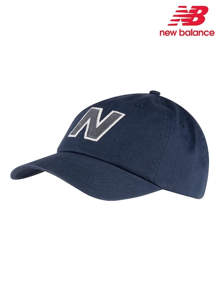 Azul - New Balance 100% Cotton 6 Panel Block N Snapback Hat (AH6302) | 28 €
