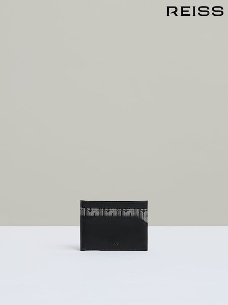 Schwarz - Reiss Fletcher Kartenetui aus Canvas mit Monogramm (AH6336) | 58 €