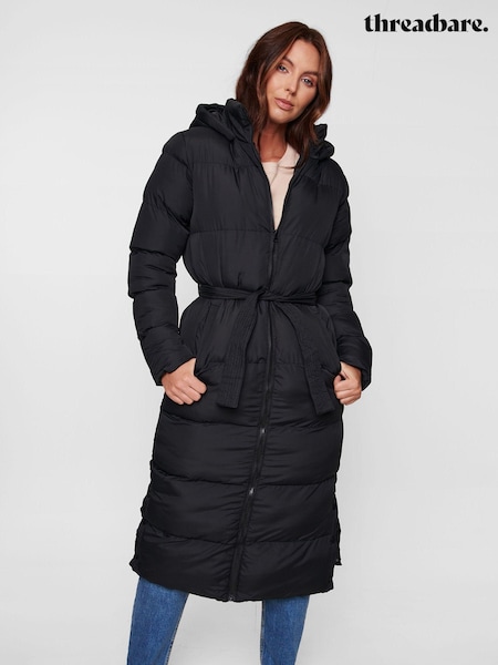 Threadbare Longline Puffer Jacket (AH6351) | 246 LEI
