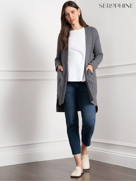 Seraphine Grey Maternity Knit Cardigan with Patch Pockets (AH6373) | € 119