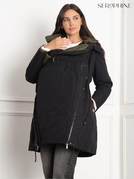 Seraphine Maternity 4 In 1 Black Puffer Jacket (AH6380) | €274