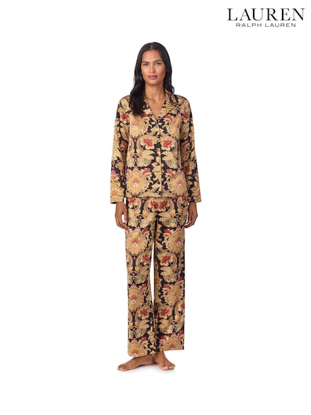Lauren Ralph Lauren Gold Fashion Satin Printed Paisly Pajamas (AH6424) | ‏665 ر.س.‏