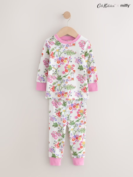Ecru Cream Cath Kidston Miffy Floral Pyjamas 1 Pack (AH6485) | 79 QAR - 94 QAR