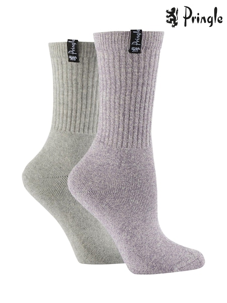 Pringle Grey Cushioned Walking Socks 2 pack (AH6498) | €8.50
