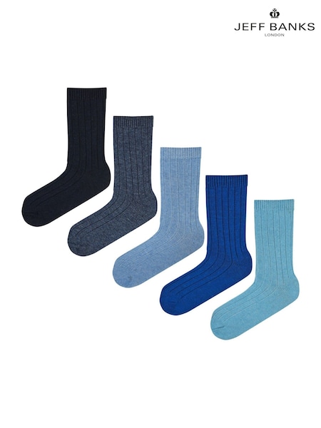 Jeff Banks Chunky Knit Rib Boot Socks 5 Pack (AH6530) | €10