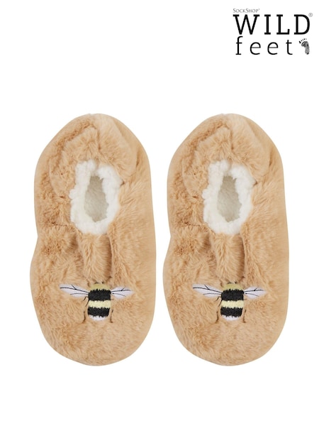 Wild Feet Cream Fun Fluffy Slippers (AH6538) | €10