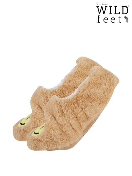 Wild Feet Natural Fun Fluffy Slippers (AH6547) | AED41
