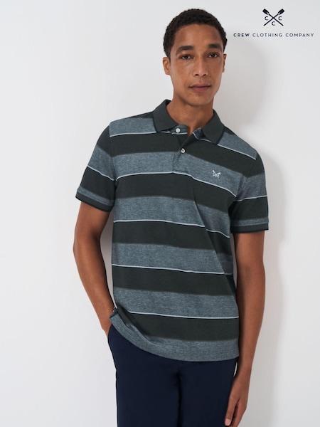 Crew Clothing Company Blue Oxford Stripe Polo Shirt (AH6618) | €28
