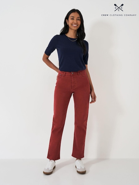 Roșu - Crew Clothing Pantaloni Brompton (AH6641) | 246 LEI