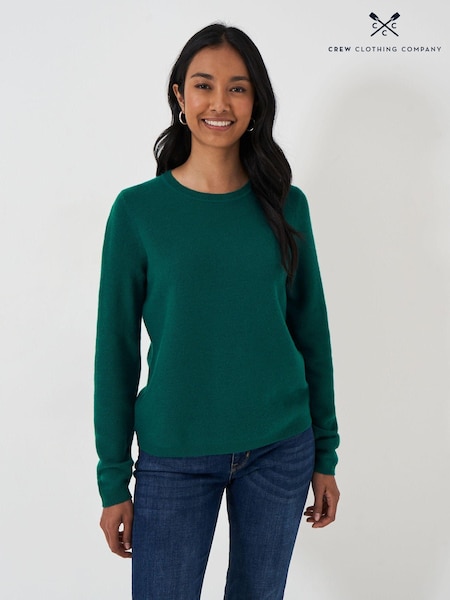 Crew Clothing Company Green Lightweight Merino Wool Blend Jumper (AH6684) | €50