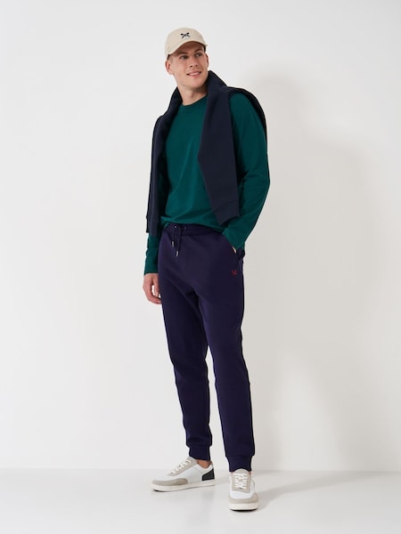Crew Clothing Company Blue Interlock Joggers (AH6685) | €60