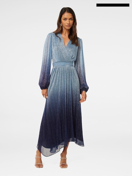 Forever New Gisele Petite Ombre Plisse Maxi Dress (AH6725) | €89