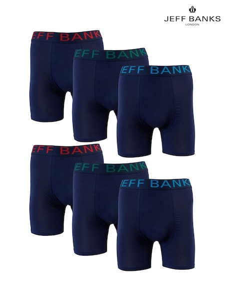 Jeff Banks Bamboo Boxers 6 Pack (AH6762) | 135 LEI