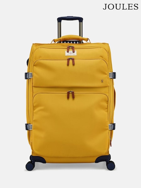 Joules Antique Gold Large 4 Wheel Soft Suitcase (AH6949) | ₪950